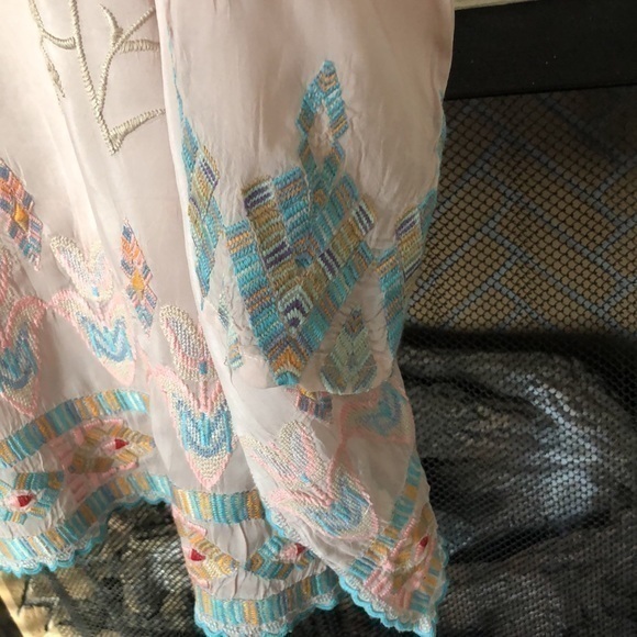 Johnny Was Tunic top heavily embroidered all over extra small gorgeous colors - Picture 13 of 16